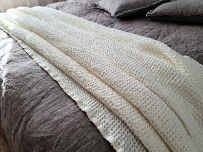 Waffle Linen Blanket