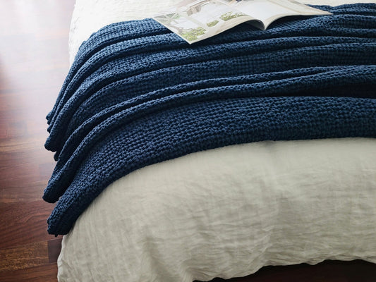 Waffle Linen Blanket